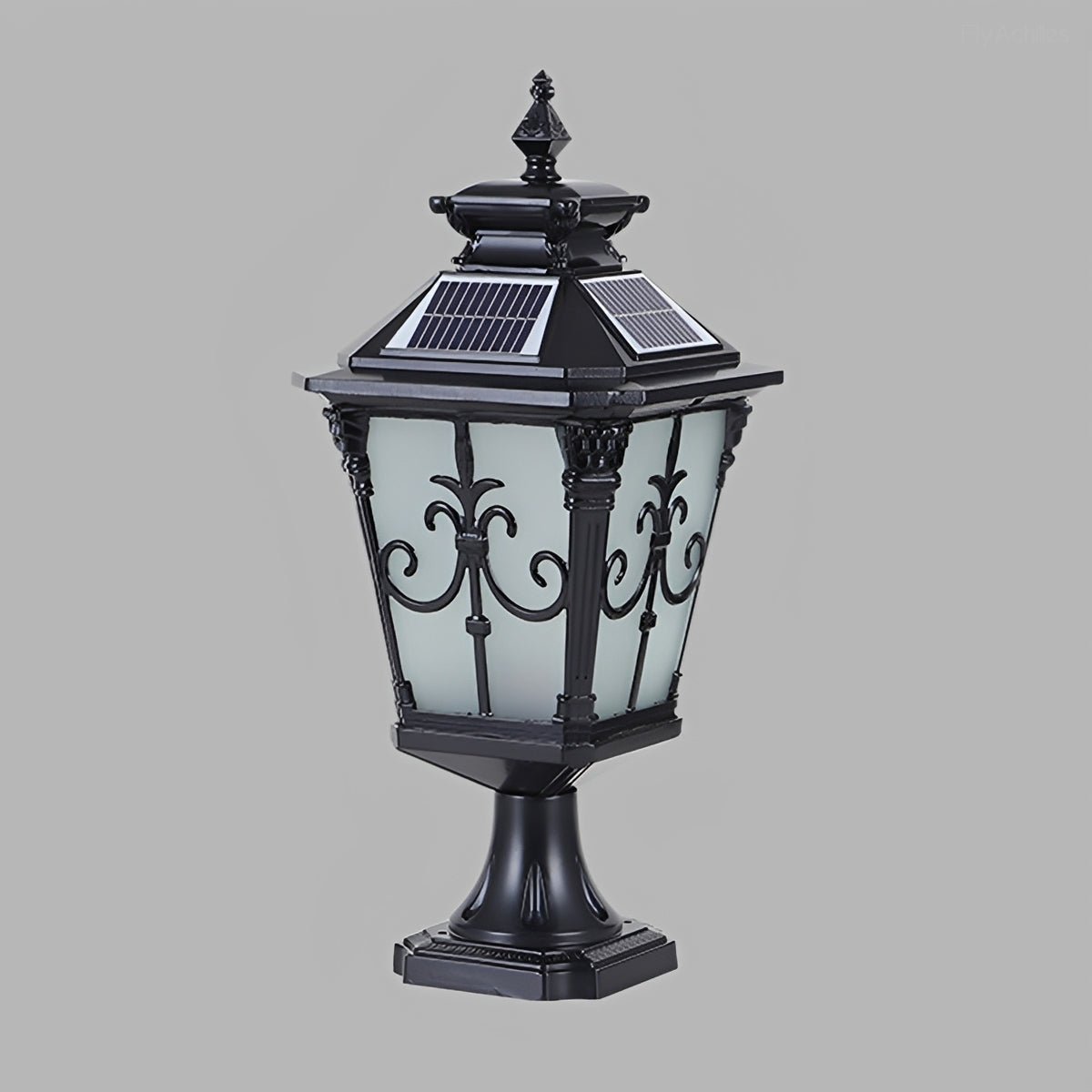Outdoor Victorian Style Fence Post Lights LED Column Light Pillar - Flyachilles