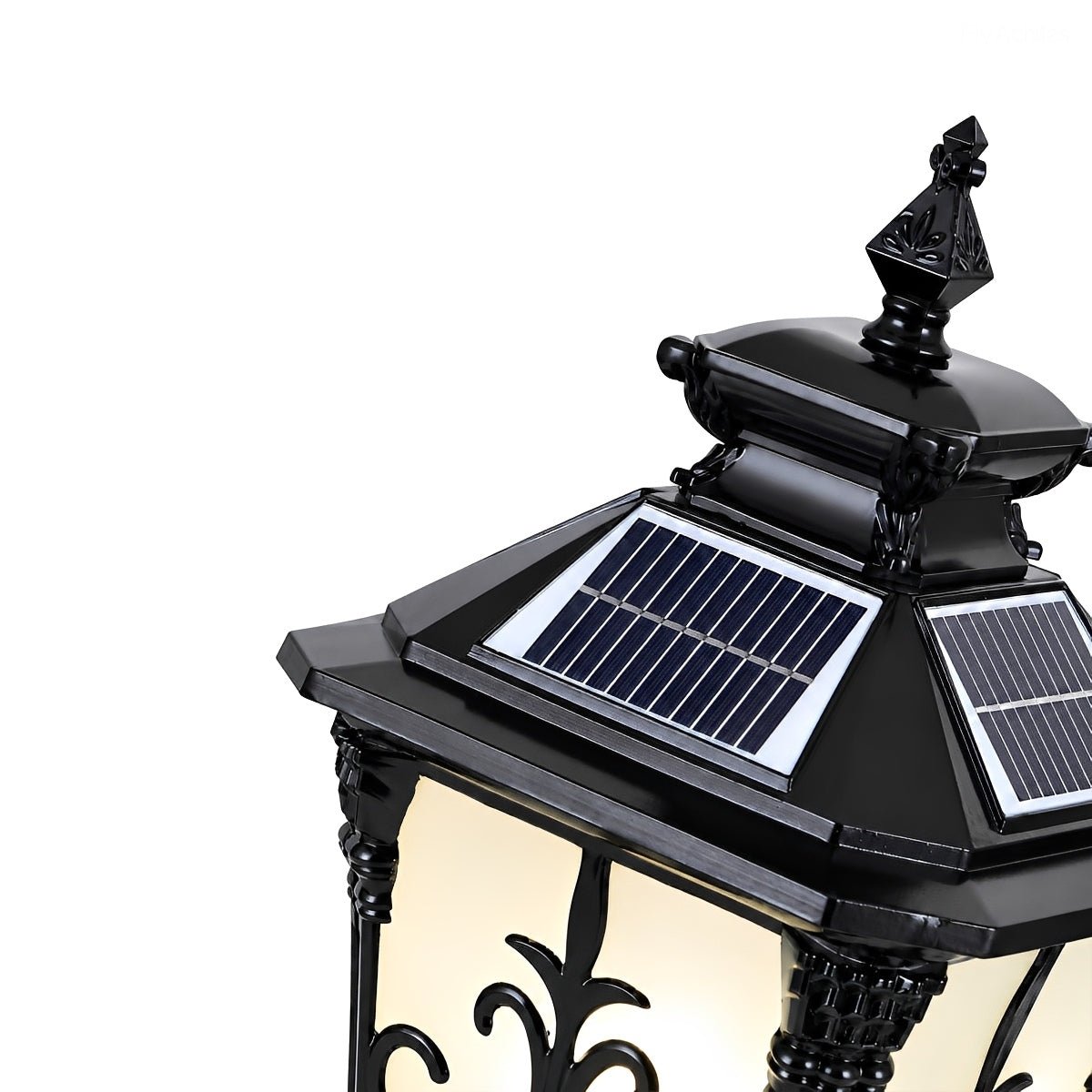 Outdoor Victorian Style Fence Post Lights LED Column Light Pillar - Flyachilles
