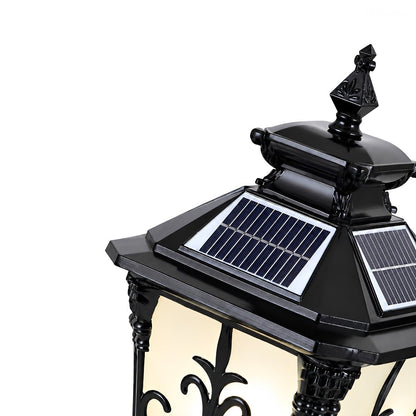 Outdoor Victorian Style Fence Post Lights LED Column Light Pillar - Flyachilles