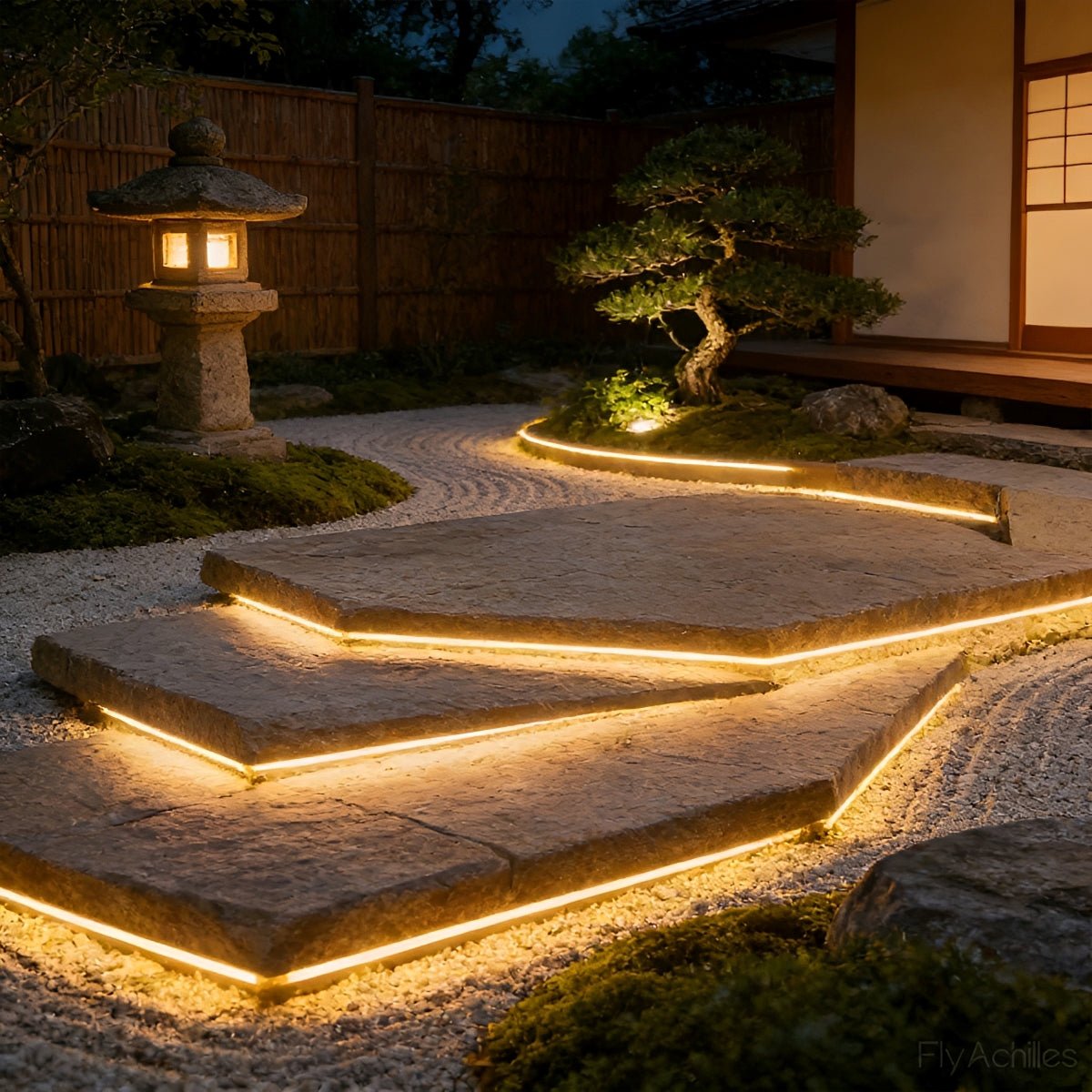 Outdoor Waterproof Flexible Rececessed Linear LED Strip Lights Stair Light DC24V - Flyachilles