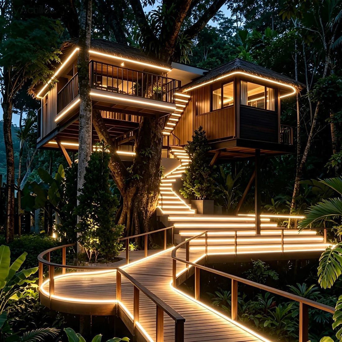 Outdoor Waterproof Flexible Rececessed Linear LED Strip Lights Stair Light DC24V - Flyachilles