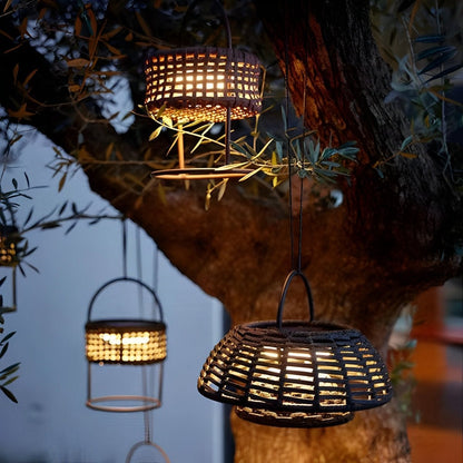 Outdoor Waterproof Hanging Lights Rattan Courtyard Patio Landscape Lamp - Flyachilles