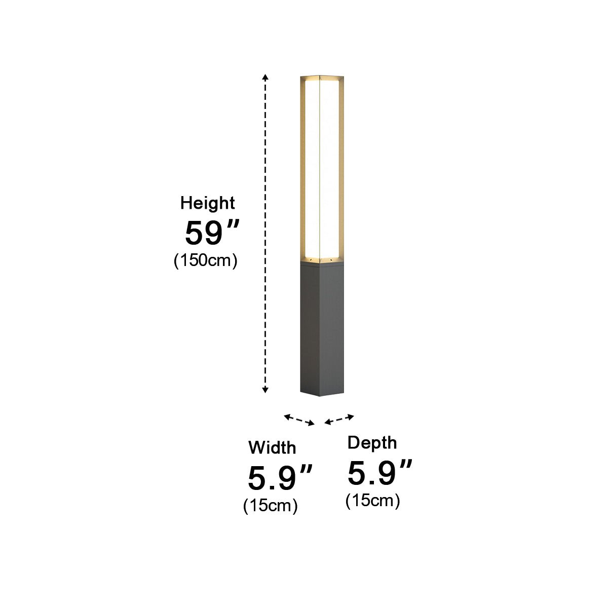 Outdoor Waterproof High Pole Post Lights Pathway Lights - Flyachilles