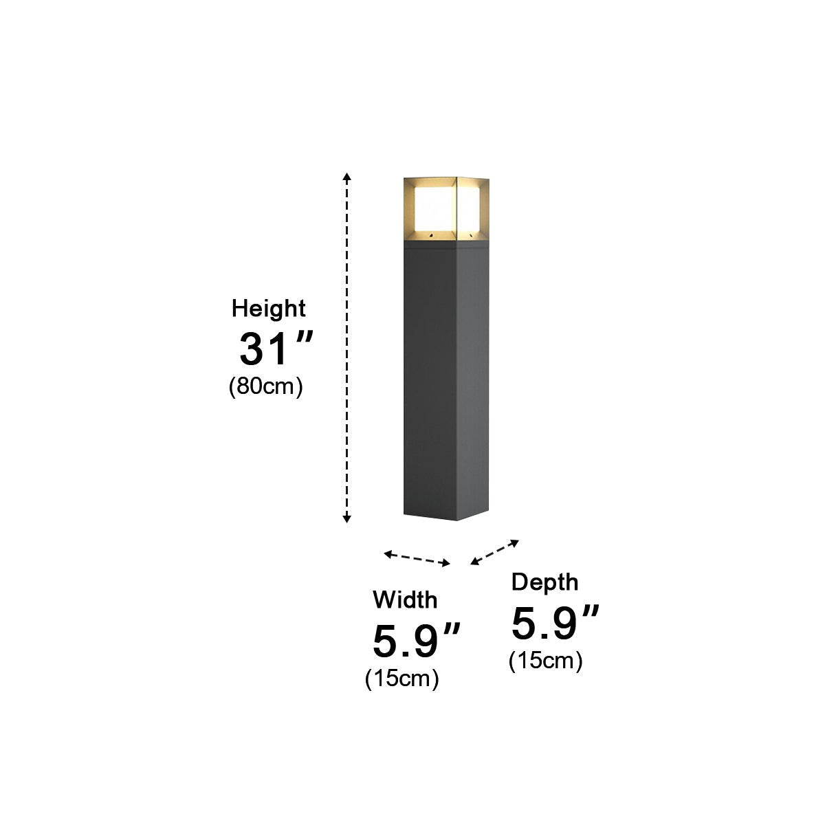 Outdoor Waterproof High Pole Post Lights Pathway Lights - Flyachilles