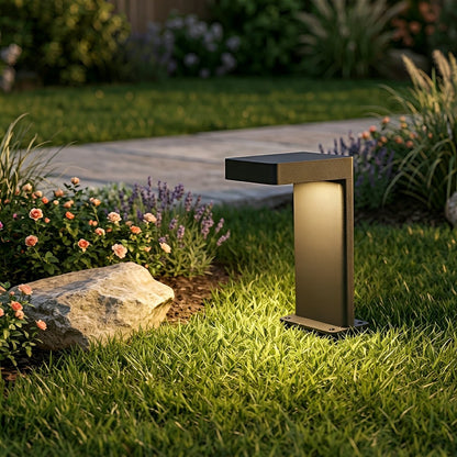 Outdoor Waterproof L-Shaped LED Bollard Light Path Light - Flyachilles