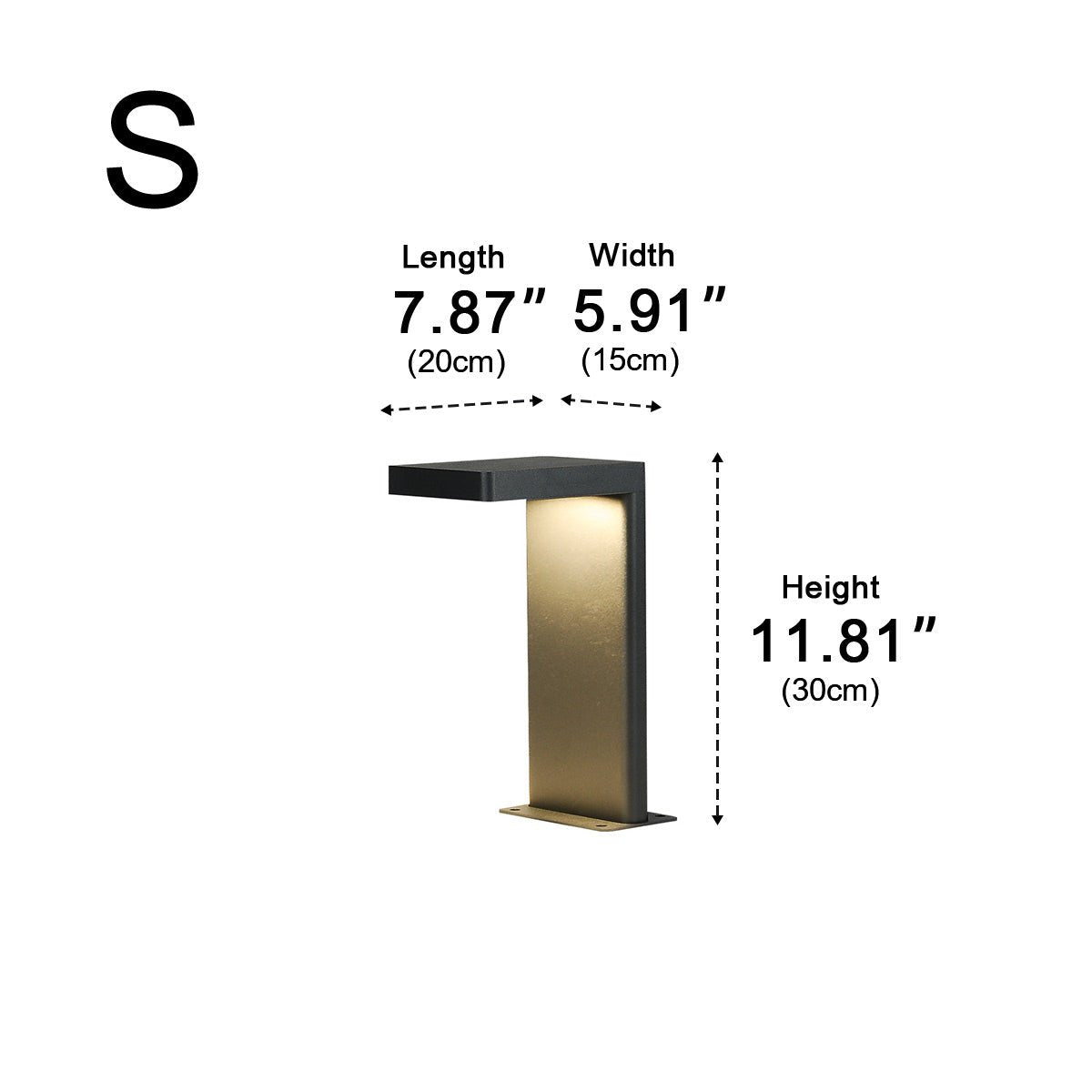 Outdoor Waterproof L-Shaped LED Bollard Light Path Light - Flyachilles