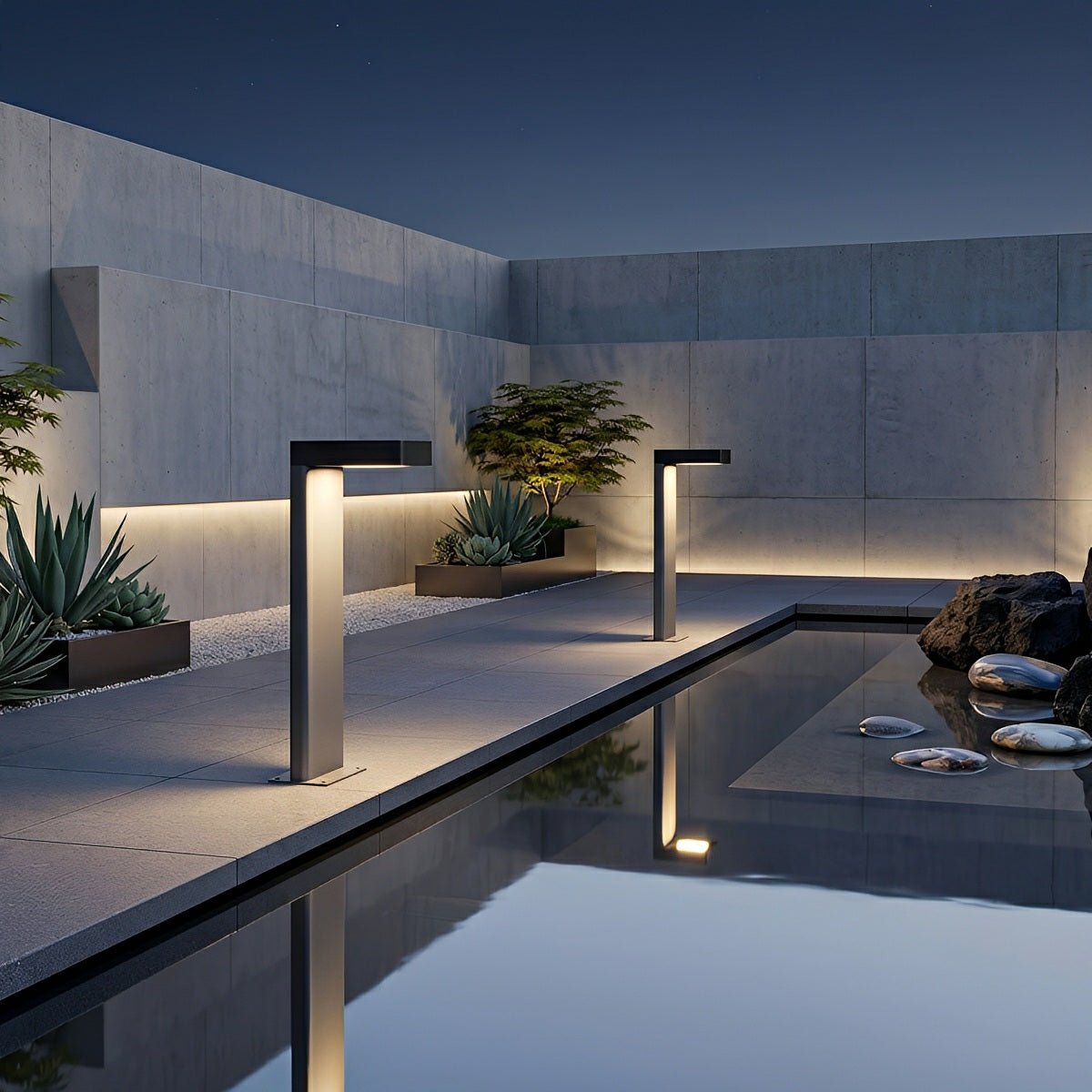 Outdoor Waterproof L-Shaped LED Bollard Light Path Light - Flyachilles