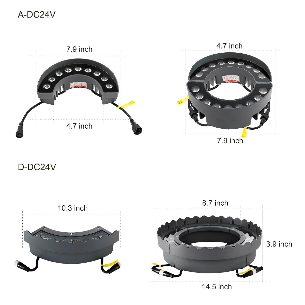 Outdoor Waterproof LED Arc Spot Lights for Trees Lawn - Flyachilles