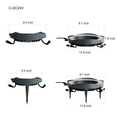 Outdoor Waterproof LED Arc Spot Lights for Trees Lawn - Flyachilles