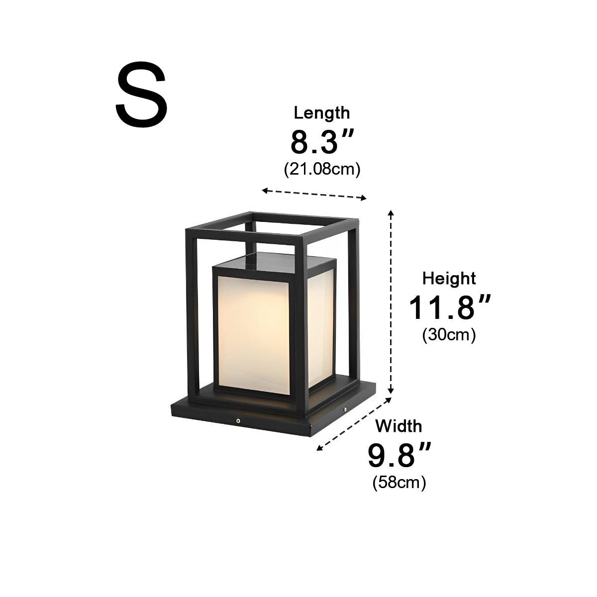 Outdoor Waterproof LED Black Modern Outdoor Solar Fence Post Lights - Flyachilles