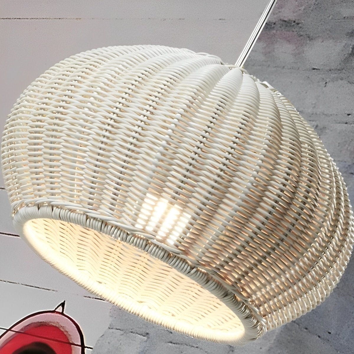 Outdoor Waterproof Oval Rattan Lanterns Pendant Lights - Flyachilles