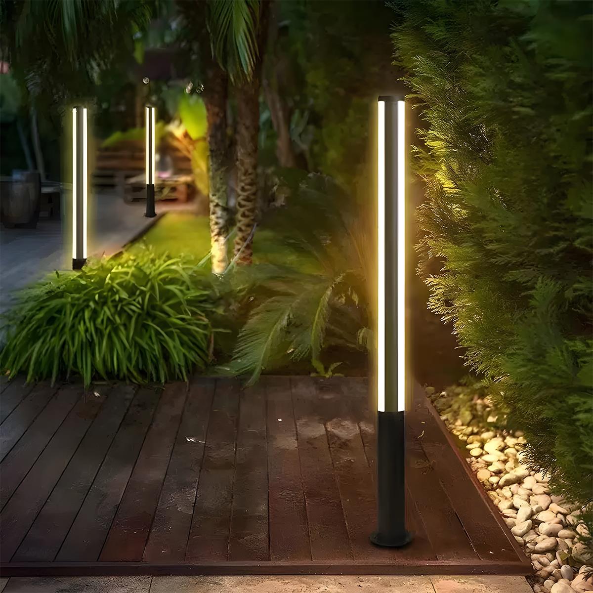 Outdoor Waterproof Post Aluminum Metal Bollard Light - Flyachilles