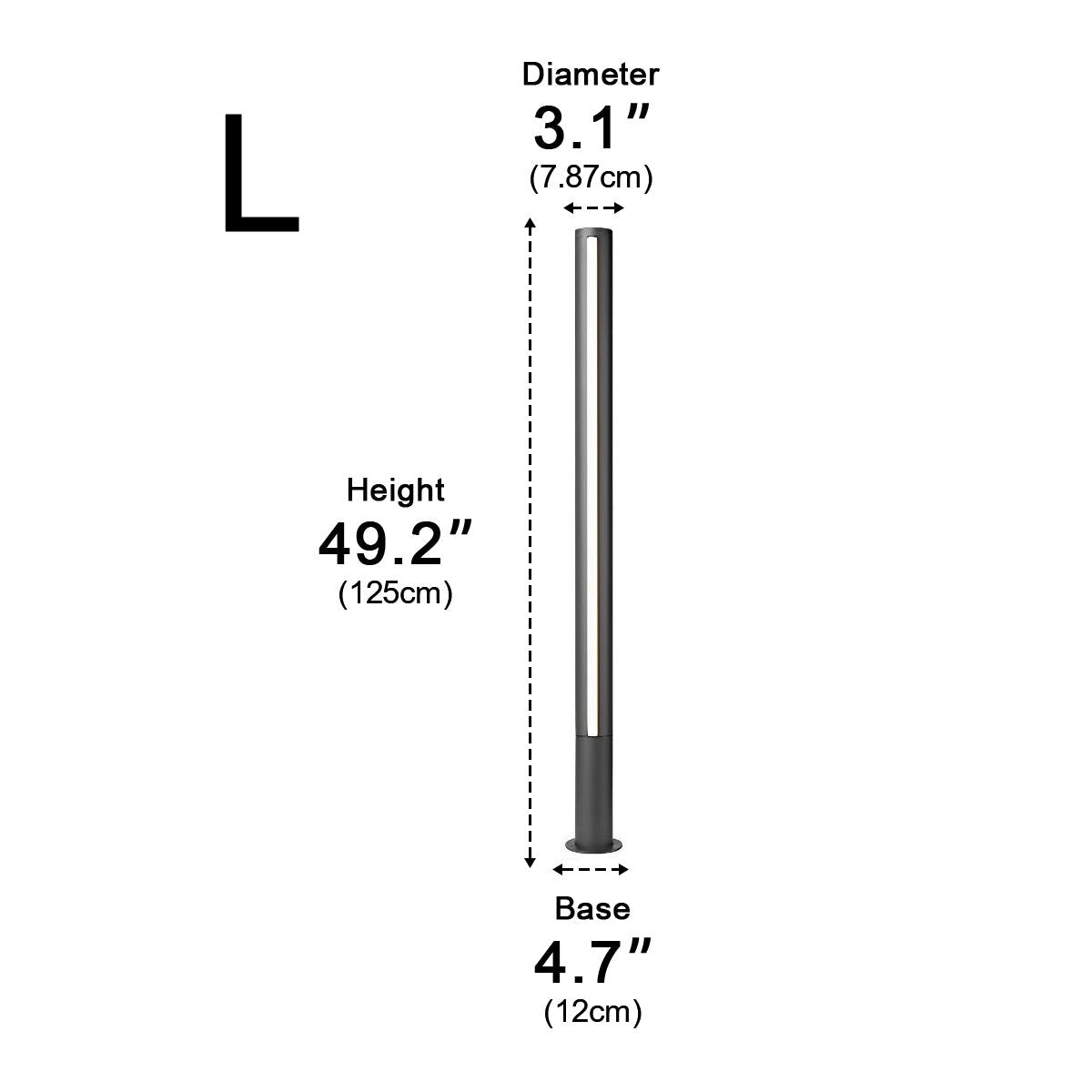 Outdoor Waterproof Post Aluminum Metal Bollard Light - Flyachilles