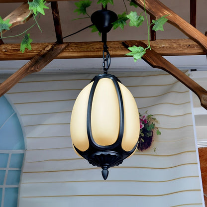 Outdoor Waterproof Pumpkin Pendant Lights Garden Lantern Lamp - Flyachilles