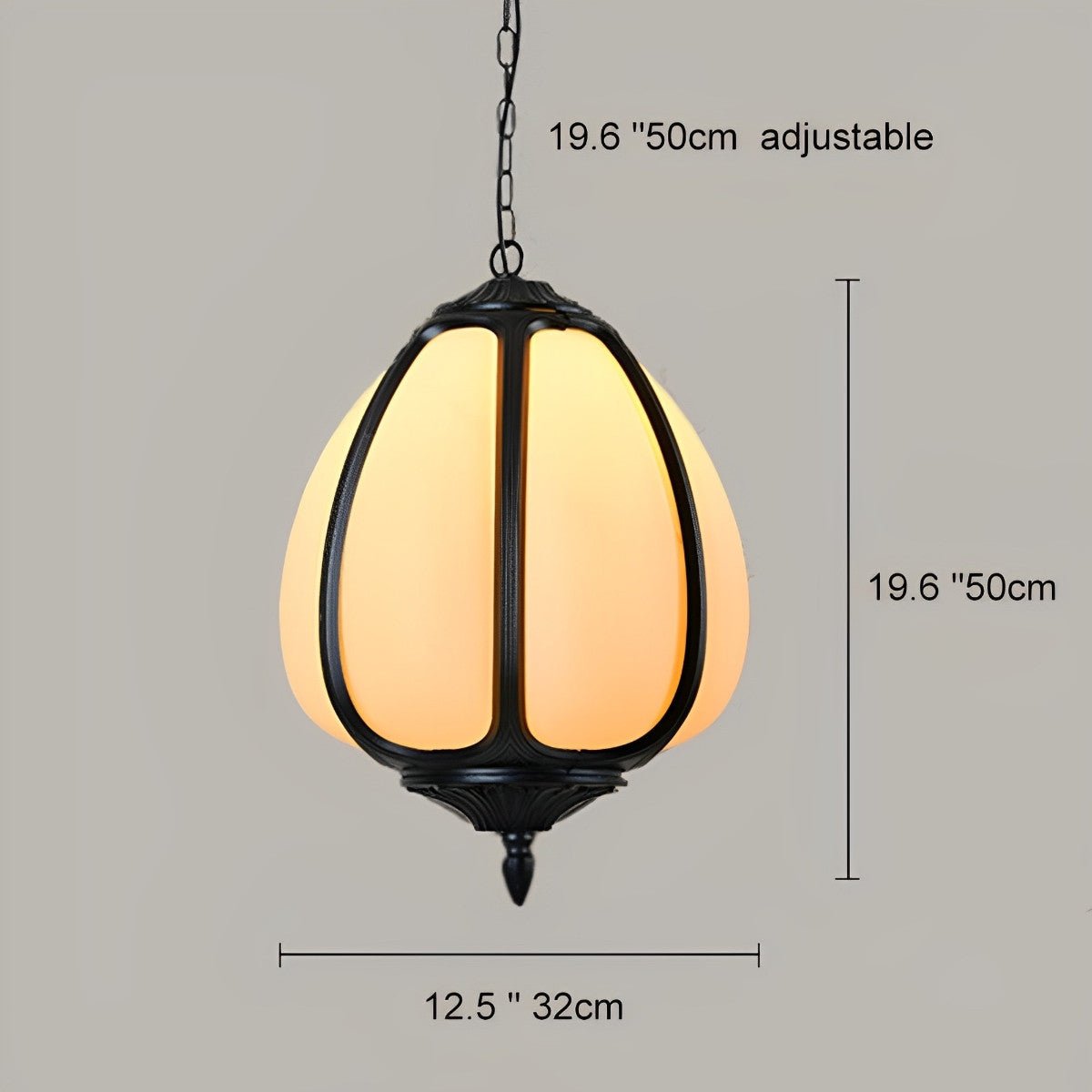 Outdoor Waterproof Pumpkin Pendant Lights Garden Lantern Lamp - Flyachilles