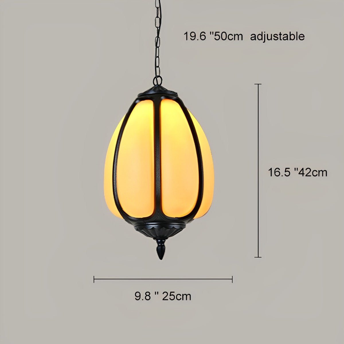 Outdoor Waterproof Pumpkin Pendant Lights Garden Lantern Lamp - Flyachilles