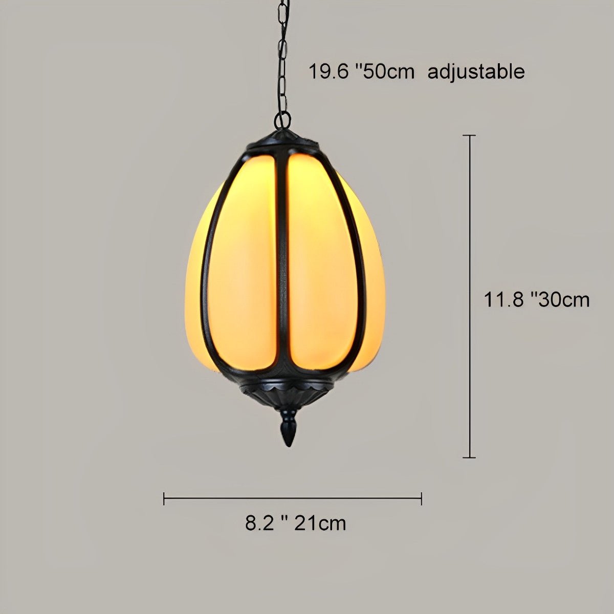 Outdoor Waterproof Pumpkin Pendant Lights Garden Lantern Lamp - Flyachilles