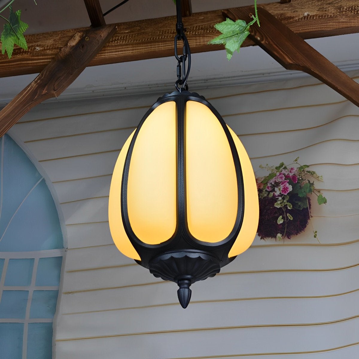 Pumpkin Pendant Light - Waterproof Outdoor Patio Lantern