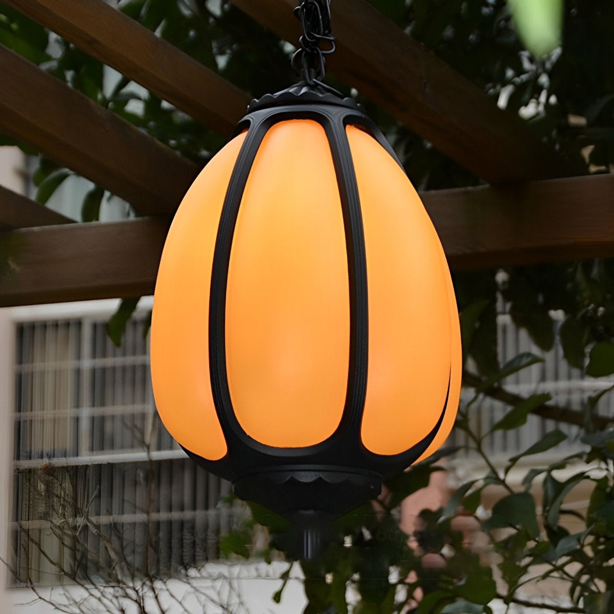 Outdoor Waterproof Pumpkin Pendant Lights Garden Lantern Lamp - Flyachilles