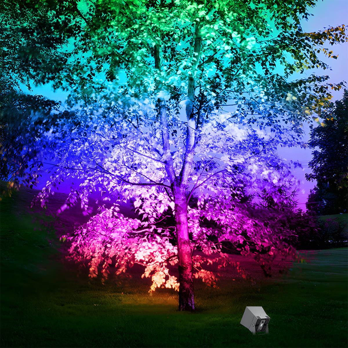 Spot Rgd Light Outdoor Modern Waterproof Rainbow RGB LED Spot Lights Landscape Trees ...