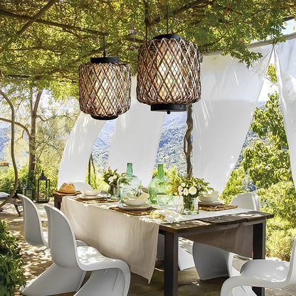 Outdoor Waterproof Rattan Hanging Lanterns Pandent Lights - Flyachilles