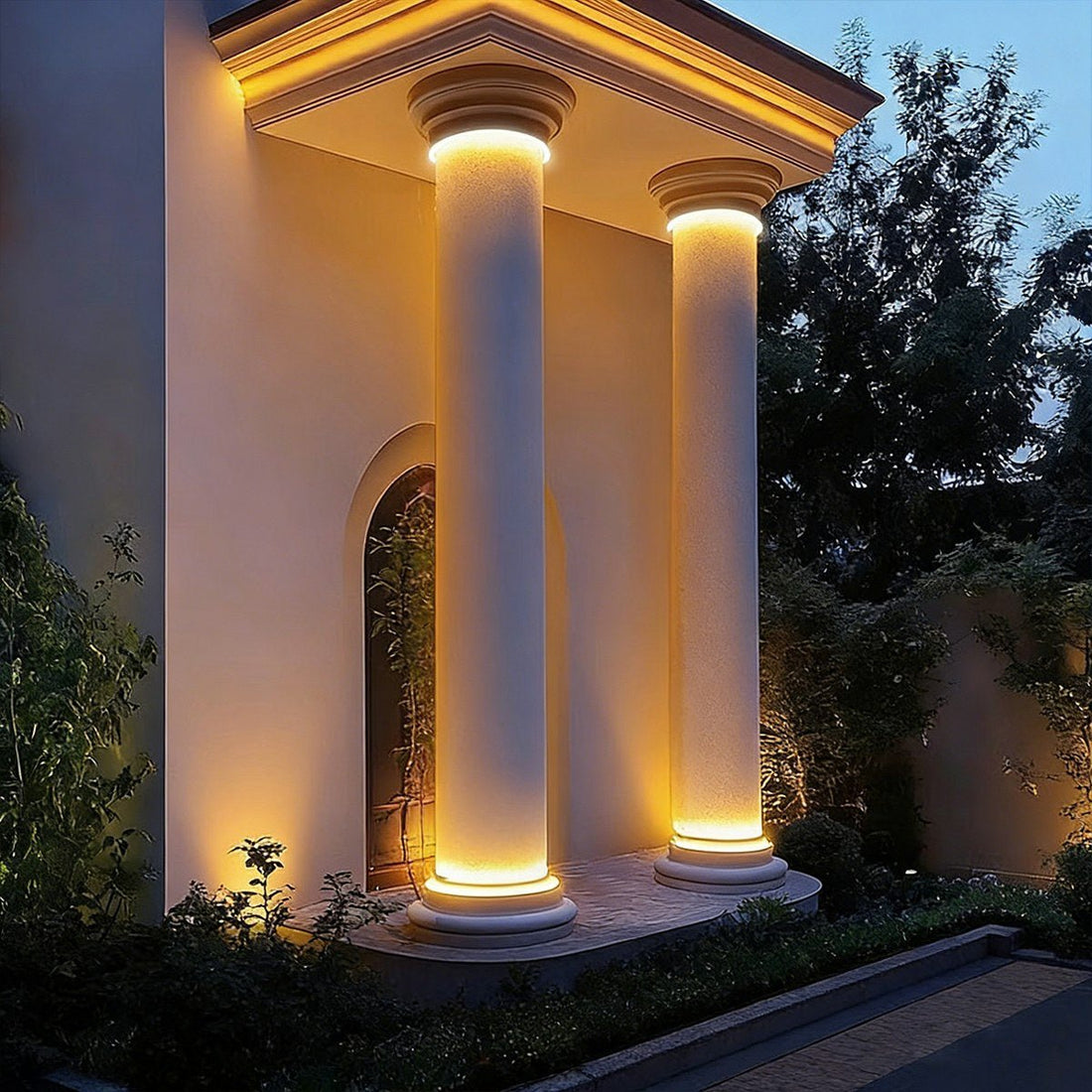 Outdoor Waterproof Ring Round LED Column Tree Light Spot Lights - Flyachilles