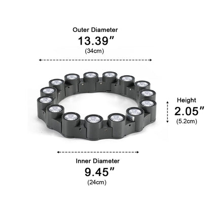 Outdoor Waterproof Ring Round LED Column Tree Light Spot Lights - Flyachilles