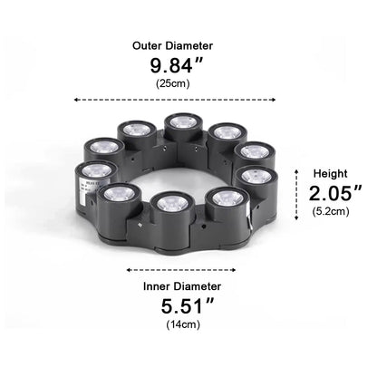 Outdoor Waterproof Ring Round LED Column Tree Light Spot Lights - Flyachilles