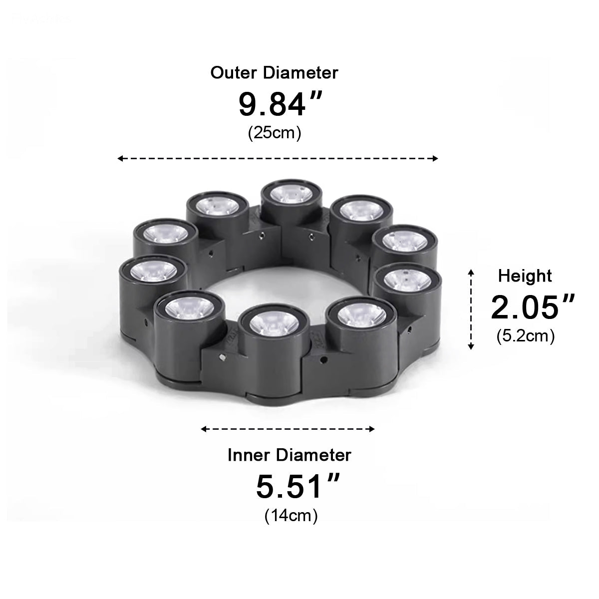 Outdoor Waterproof Ring Round LED Column Tree Light Spot Lights - Flyachilles