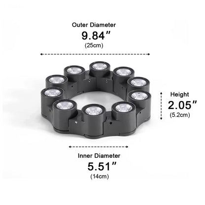 Outdoor Waterproof Ring Round LED Column Tree Light Spot Lights - Flyachilles