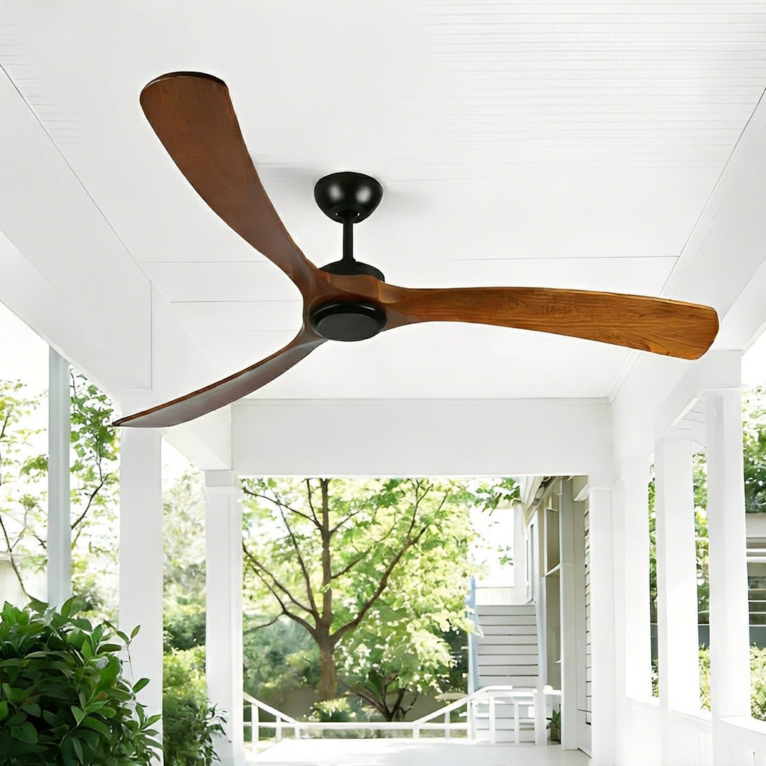 Outdoor Waterproof Wood Reverse Ceiling Fan - Flyachilles