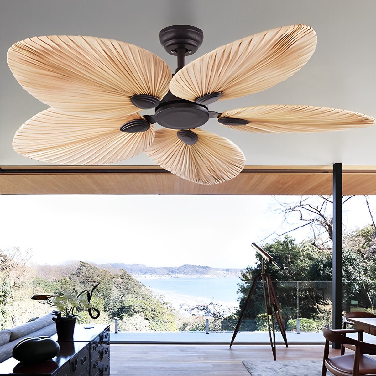 Palm Leaf Ceiling Fan - Flyachilles