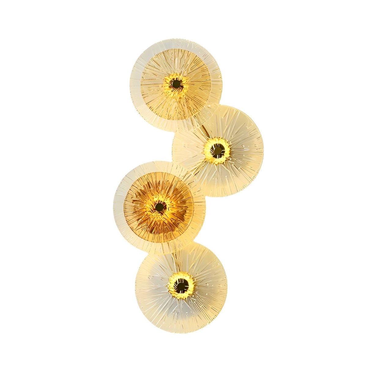 Petals Round Glass Luxury LED Personality Post - Modern Wall Sconce - Flyachilles