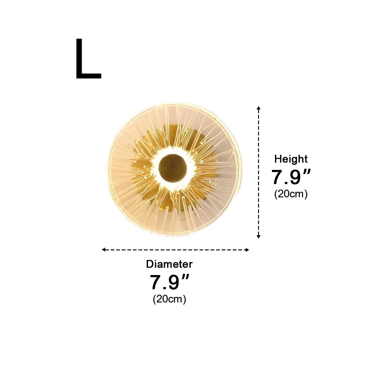 Petals Round Glass Luxury LED Personality Post - Modern Wall Sconce - Flyachilles