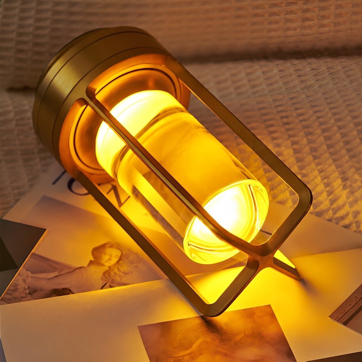Portable Lantern Cordless Table Lamp Rechargeable Touch Dimming Night Lights - Flyachilles