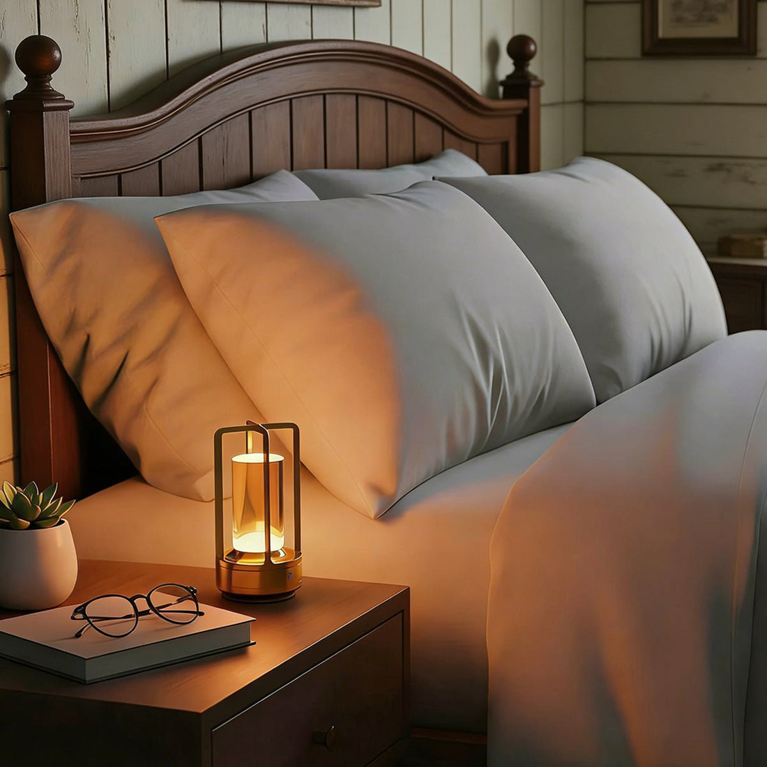 Portable Lantern Cordless Table Lamp USB Rechargeable Touch Dimming Night Lights - Flyachilles