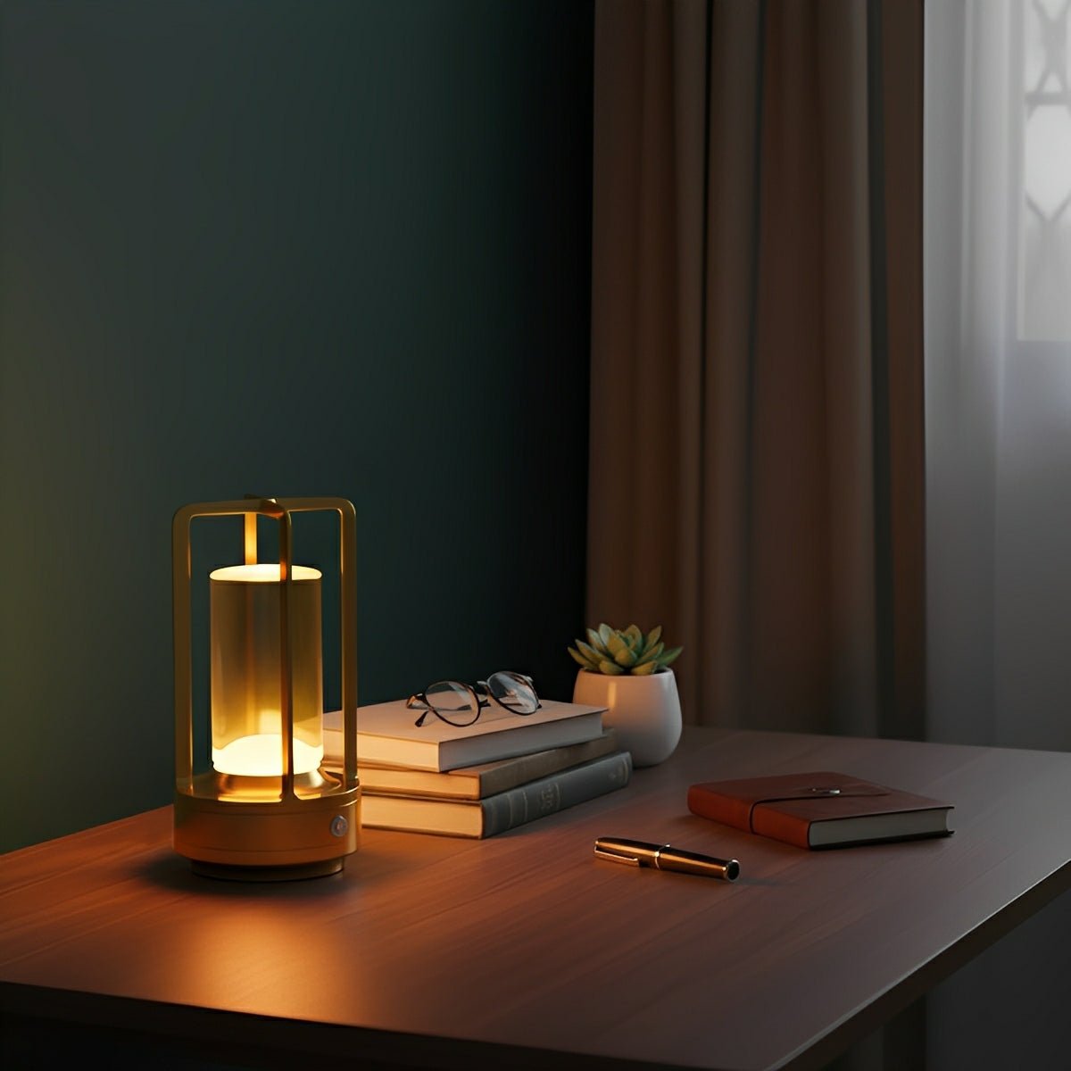Portable Lantern Cordless Table Lamp USB Touch Dimming Night Lights - Flyachilles