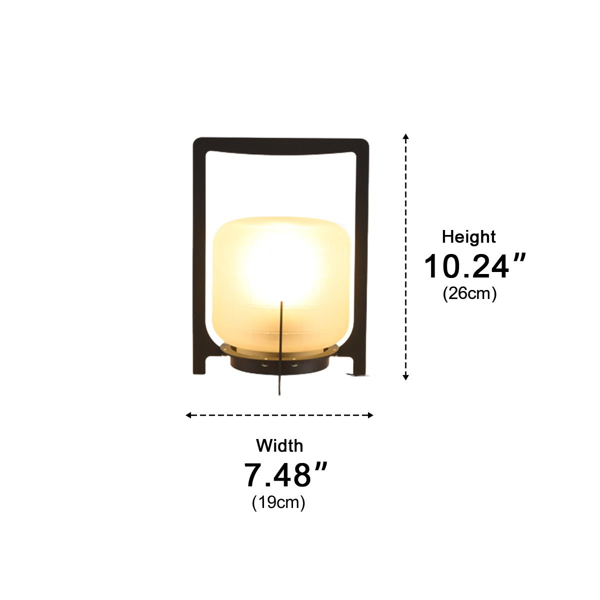 Portable Lantern Shaped Waterproof LED Modern Outdoor Lights Floor Lamp - Flyachilles