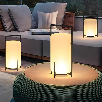 Portable Lantern Shaped Waterproof LED Modern Outdoor Lights Floor Lamp - Flyachilles