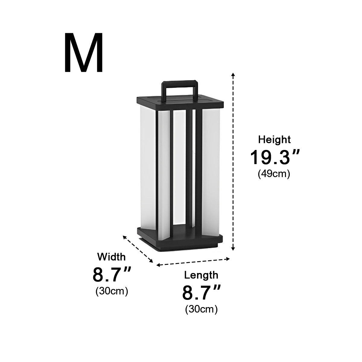 Portable Lantern Design Waterproof LED Black Modern Solar Portable Lantern Design Waterproof LED Black Modern Solar