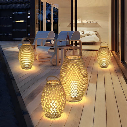 Portable Lanterns Shape Light Waterproof LED Modern Lawn Lamp - Flyachilles