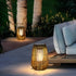 Rattan Portable Lantern Shaped LED Waterproof Solar Outdoor Lights - Flyachilles