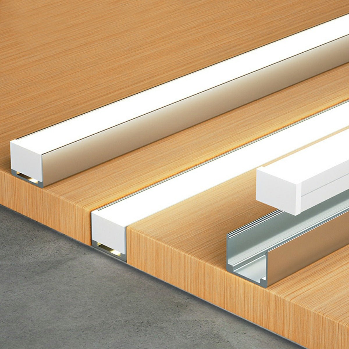 Linear Light Extensions 20pcs Recessed LED Flexible Linear Light Clip-on Mounting Accessories