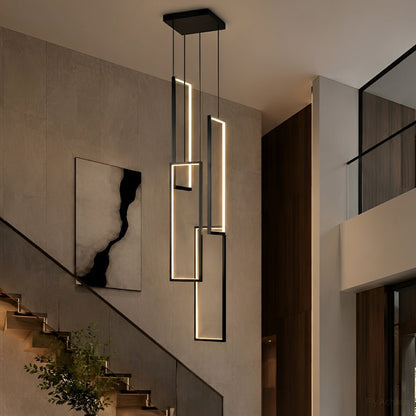 Rectangle LED Chandelier – Modern Minimalist - Flyachilles