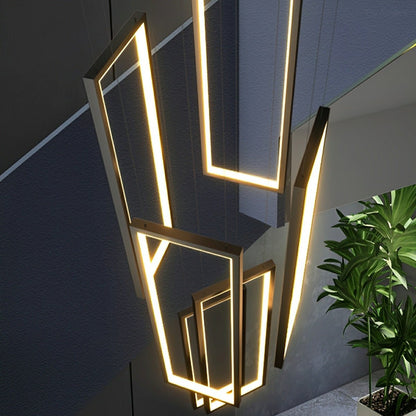 Rectangle LED Chandelier – Modern Minimalist - Flyachilles