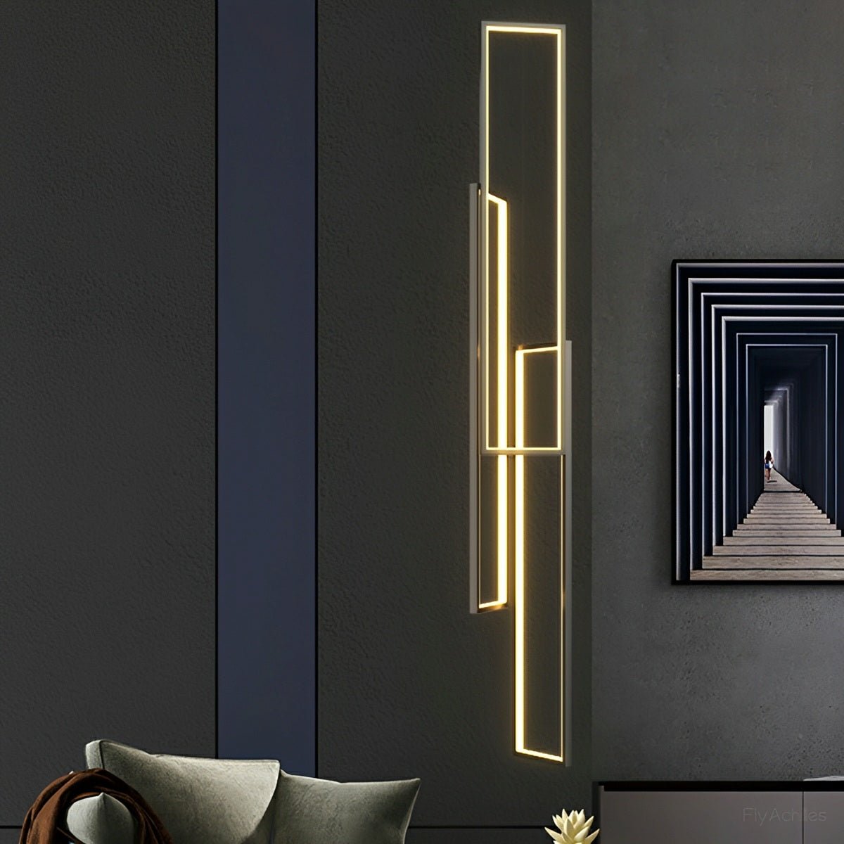 Rectangle LED Chandelier – Modern Minimalist - Flyachilles