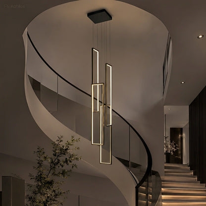 Rectangle LED Chandelier – Modern Minimalist - Flyachilles