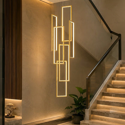 Rectangle LED Chandelier – Modern Minimalist - Flyachilles