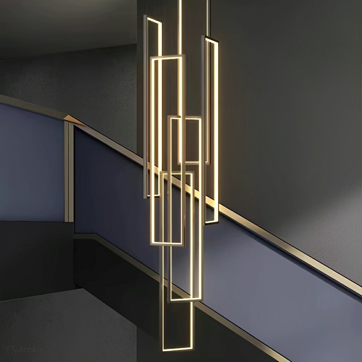 Rectangle LED Chandelier – Modern Minimalist - Flyachilles