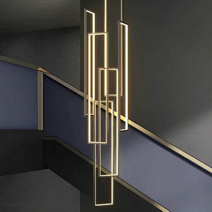 Rectangle LED Chandelier – Modern Minimalist - Flyachilles